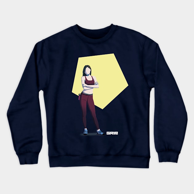 Climbing girl Crewneck Sweatshirt by gripclimbing